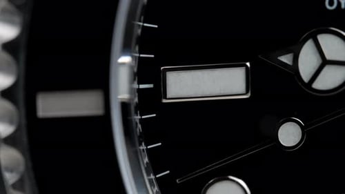 Close Up View of Analog Watch Face