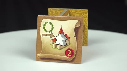 Carcassonne Board Game tiles in detail