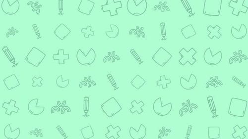 Seamless Pattern Minimalist Icons Education Symbols Creative Elements Background Design