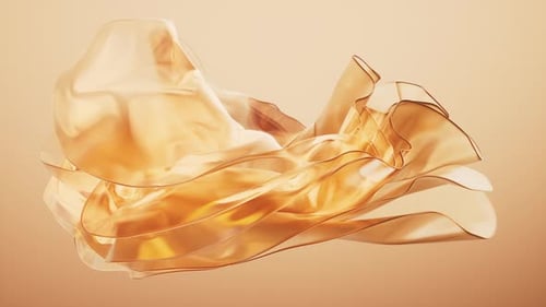 Transparent golden multilayer cloth background