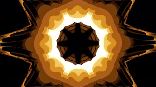 Abstract Fluid Kaleidoscope Expanding Motion Background