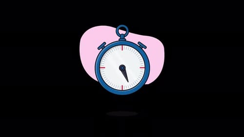 Animated Minimalist Stopwatch Timer
