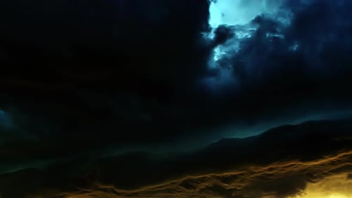 Abstract Stormy Space Clouds