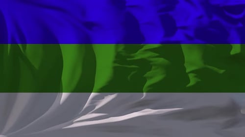 Abstract Waving Fabric Flag Background Animation