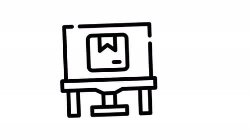 Animations-Symbol für Versandkarton