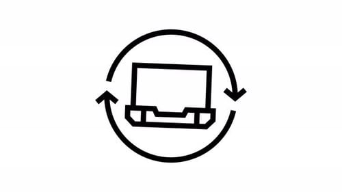 Animation mit Liniensymbol aus zweiter Hand