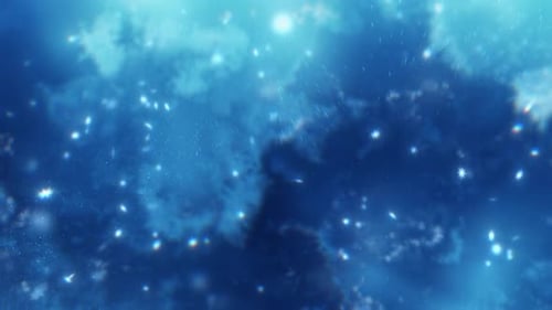 Fluid Blue Sparkling Abstract Background Animation