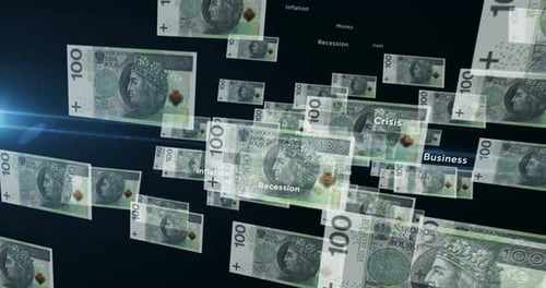 Billet de 100 zlotys polonais : un vol entre une monnaie transparente