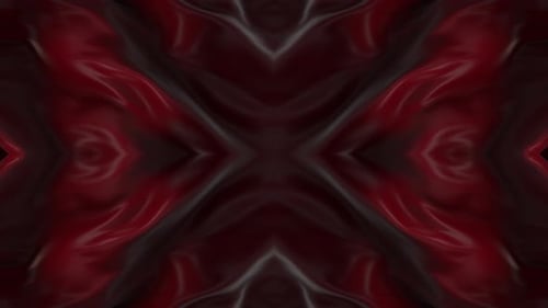 Fluid Dark Red Abstract Symmetric Motion Background Loop