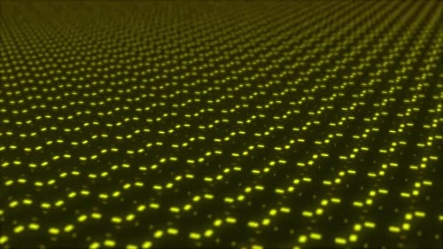 Abstract Glowing Grid Wave Pattern Animated Background