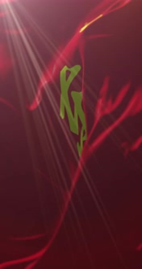 Chinese Fortune Symbol Waving Fabric Animation for New Year