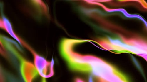 Colorful Abstract Neon Fluid Waves Motion Background