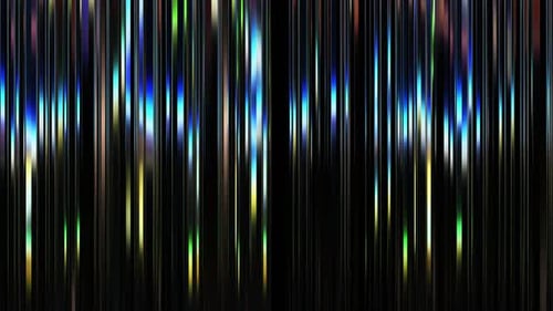 / Abstract Multi Color Rainbow Lines Background Loop / Technocolor 4K / 3D lines