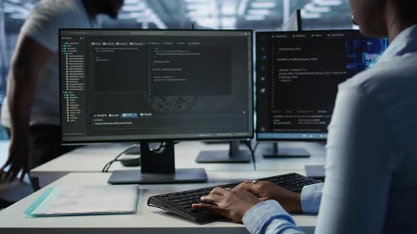 Data Center Admin Using PC to Find Misconfigurations, Technology Stock ...