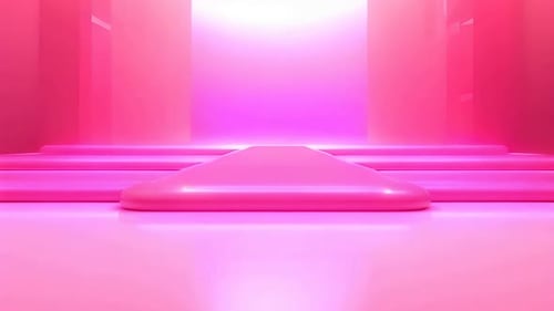podium Futuristic showcase with platform for product displaying. Empty modern stage display