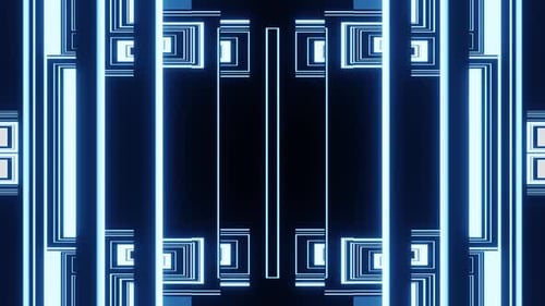 Steel Blue Animated Background Vj Seamless Loop For Party With Bright Lines