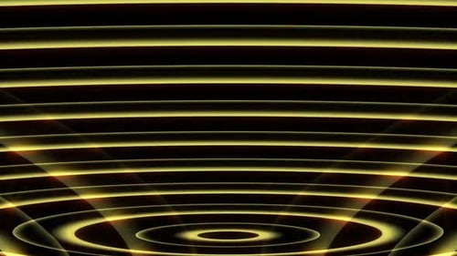 Pulsating Abstract Glowing Lines and Circles Background Animation