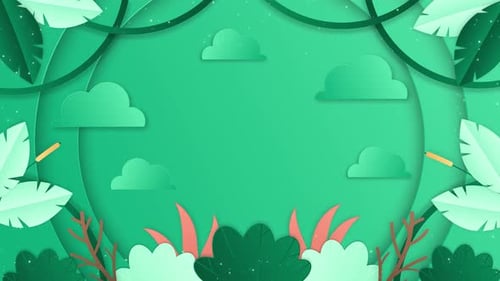 Flora-Animationshintergrund zum Weltwildtiertag