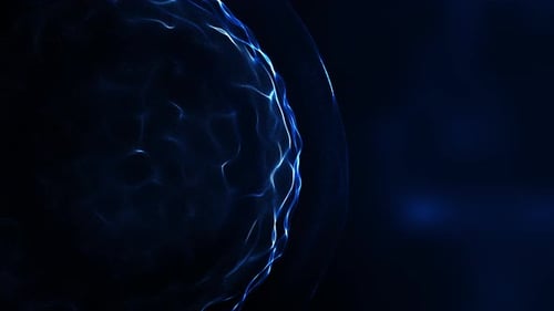Sphère liquide abstraite