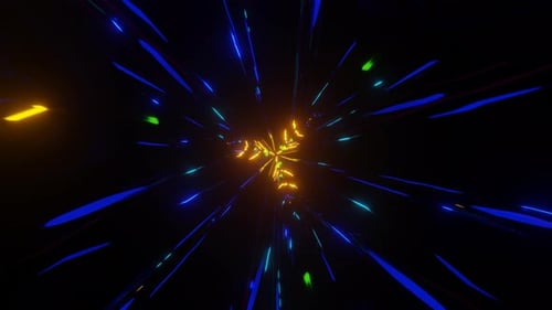 Fondo abstracto de neón multicolor psicodélico hipnótico VJ sin fisuras