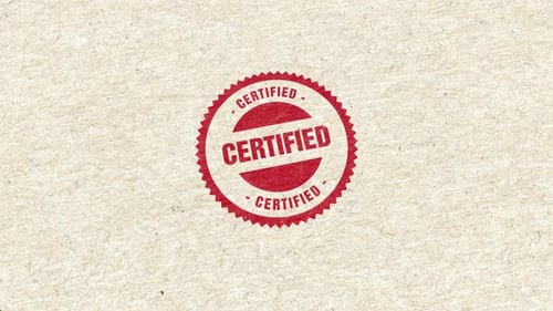 Tampon en caoutchouc doré certifié