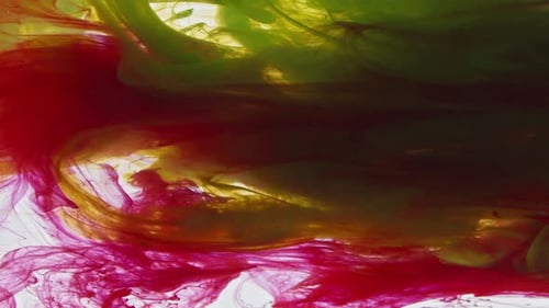 Encre colorée abstraite dans la texture de l'eau 17