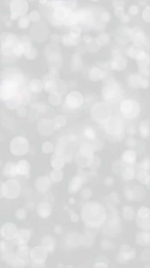 Vertical Video - Grey Bokeh Spheres Abstract Background