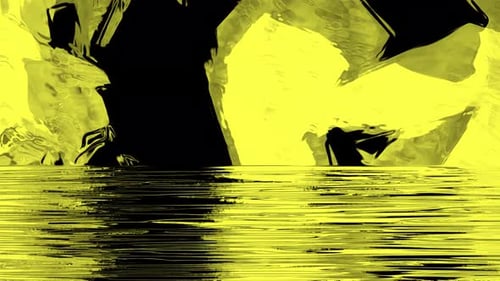 Goldener organischer abstrakter Hintergrund Digitales Rendering 4k