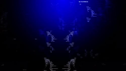 Technology Blue Background Loop