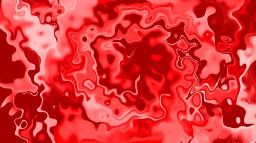 Abstract Red Fluid Swirls Seamless Loop Background