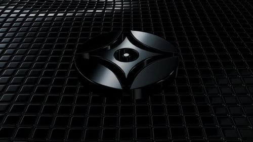 Luxury Background with Floating Black Cubes, Exclusive, Reflection, 3D Render, Shape