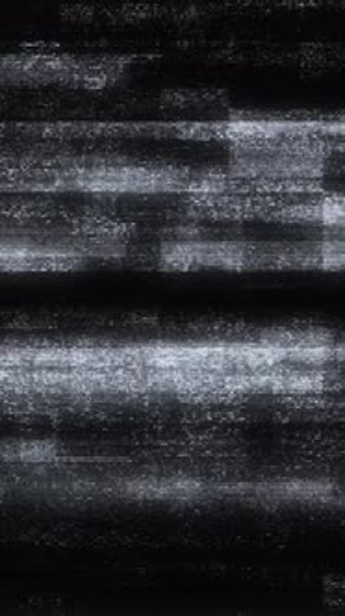 Vertical Monochrome TV Noise Glitch Background