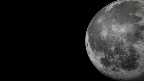 Earth satellite Moon with alpha channel overlay view from outer space 3d render. Solar system