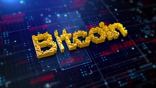 Pixelated Word Bitcoin