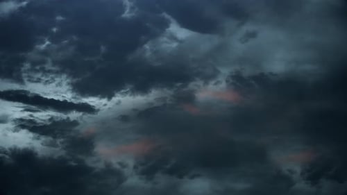 dark clouds that move at sunrise and sunset