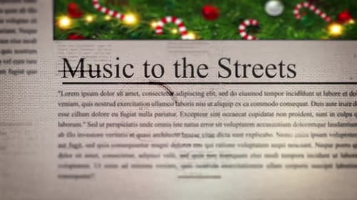 Carolers Bring Music To The Streets Christmas Newspaper Headlines