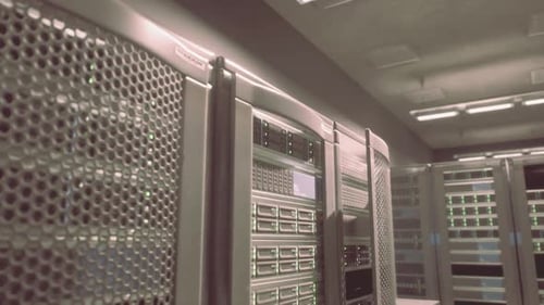 Diverse Array of Servers in Server Room