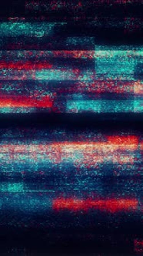 Vertical Flickering Glitch Digital Abstract Background