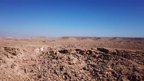 Aerial footage of Desert landscape