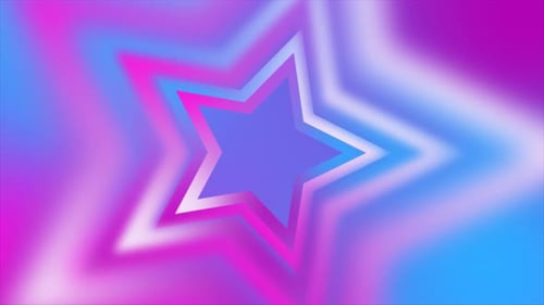 Abstract purple and pink gradient stars bright juicy blurred abstract loop background. Video 4k