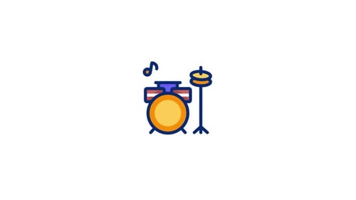Drumset Animated Icon
