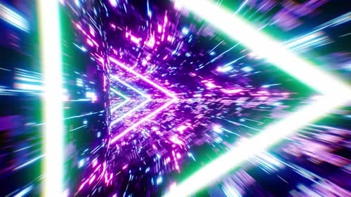Sci Fi Triangle Tunnel Vj Loop