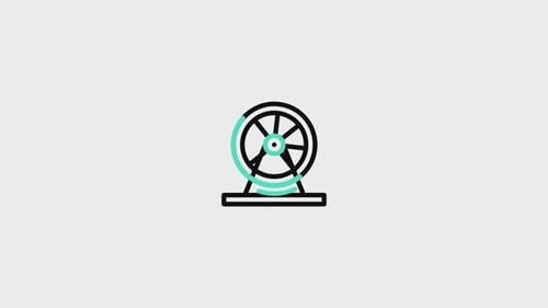 Icono animado de rueda