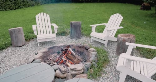 Cozy Firepit in a Rural Setting