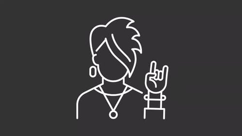 Subculture white line animation