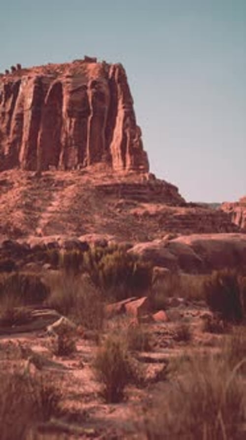 Rock Outcropping in Nevada Desert