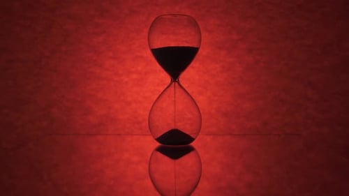 Sand Falls Fast in the Hourglass