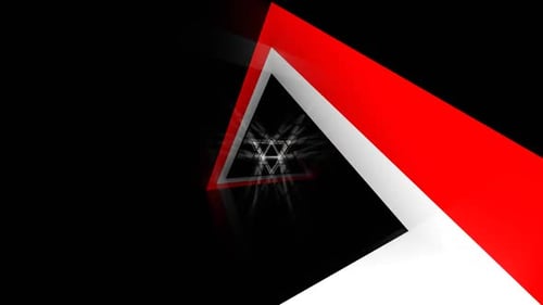 Red And White Triangular Spiral Line Background Vj Loop In HD