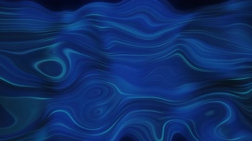 Dynamic Blue Abstract Flowing Lines Loop Background