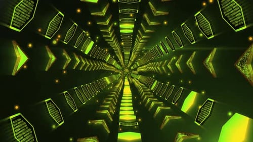 Rotating Sci-Fi Energy Tunnel